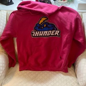 VGUC. Unisex Trenton, Hunter, hot pink, hooded sweatshirt.